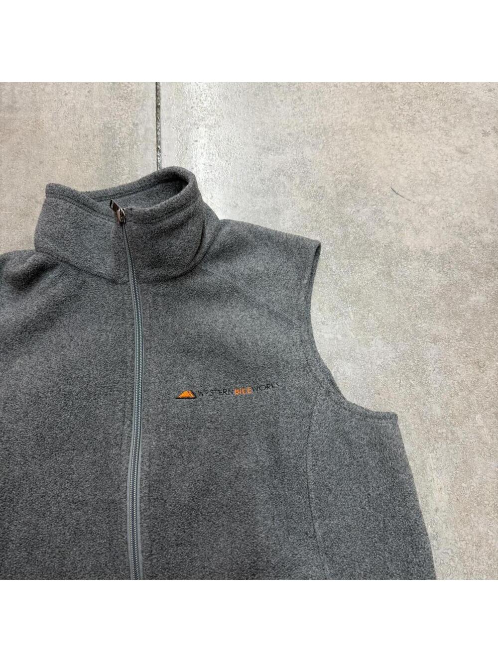 vintage patagonia synchilla dark grey full zip fleece vest size large WOMENS - Picture 3 of 4